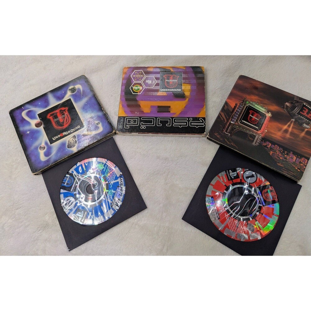 PS2 Underground Demo discs collection 2..4 , 3 , 3.1 , 3.2